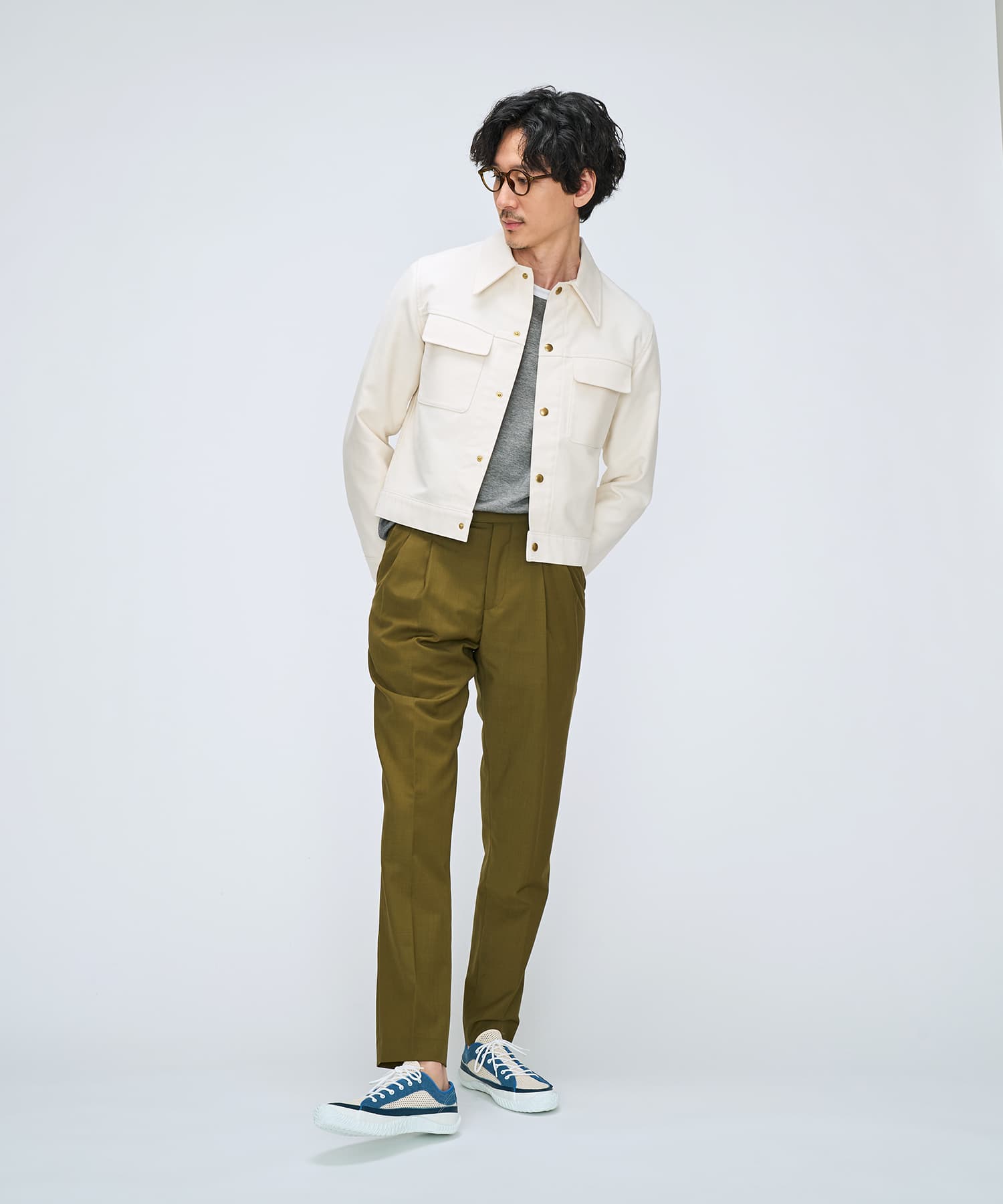 SP-1073 Whire/Navy - SPINGLE
