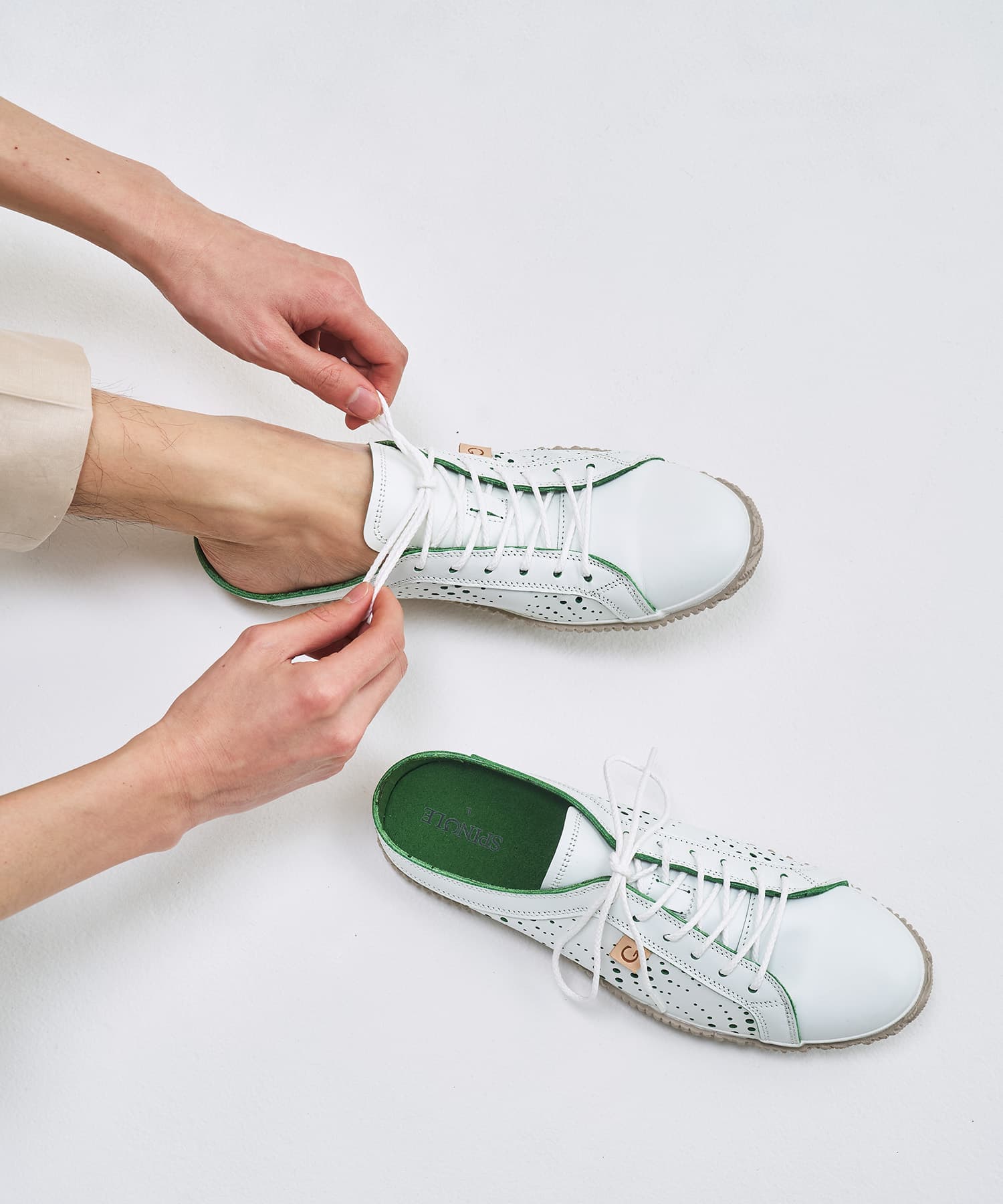 SP-721 White/Green - SPINGLE